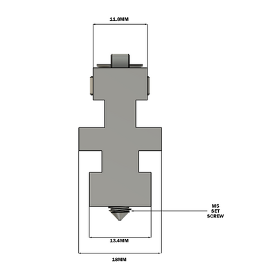 56-210-0 MODULAR SOLUTIONS DOOR PART 90MM X 90MM LEAD COUNTERWEIGHT - ANSI 40